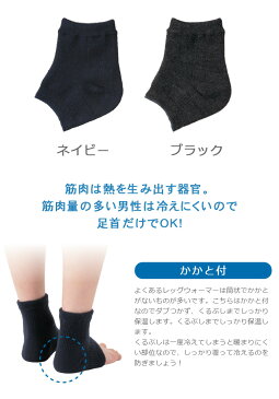 足首保温サポーター メンズ用 眠＋ minPLUS ミンプラス 快眠 ぐっすり日本製 厚手 レッグウォーマー