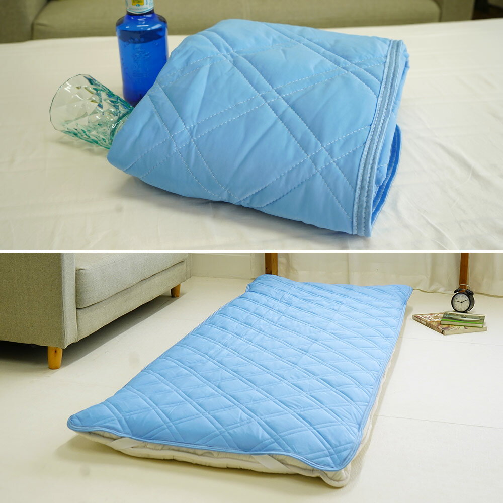 ミニシングル セミシングル専用 敷パッド 接触冷感 80×200cm 吸水速乾 ウォッシャ...