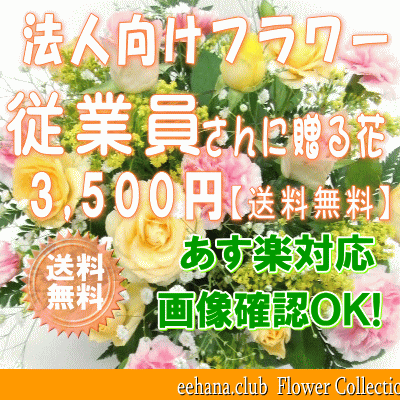 従業員用さんに贈る花★3,500円【送料無料】【あす楽対応】