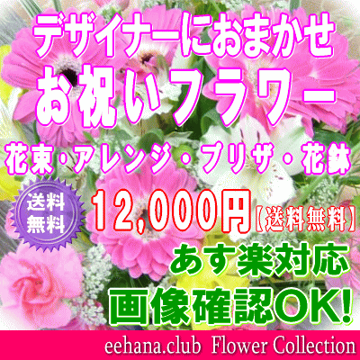 土日祝も営業！お祝い花専用おまかせフラワー12,000円【送料無料】【あす楽対応】...