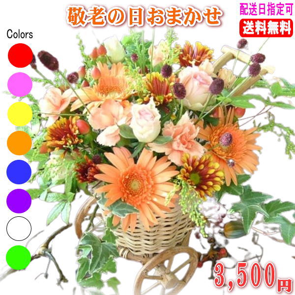敬老の日専用デザイナーにおまかせフラワー★3,500円【送料無料】ネット特価！【メ...