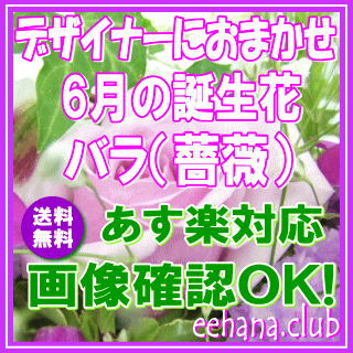 6月の誕生花★デザイナーにおまかせフラワー7,000円【送料無料】【フラワーアレンジ・花束】【写真付きカード選択可】ネット特価！！【楽ギフ_包装】【楽ギフ_メッセ】【楽ギフ_メッセ入力】【あす楽対応】