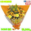 8月の誕生花★ひまわり花束10,000円【送料無料】ネット特価!【写真付きメッセージ選択可】【楽ギフ_包装】【楽ギフ_メッセ】【楽ギフ_メッセ入力】【あす楽対応】