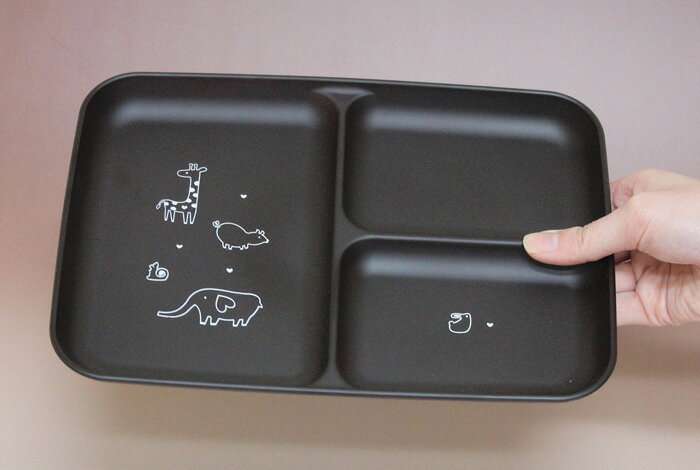 あにまるわ〜るど ランチ皿 ブラウン 食洗機対...の紹介画像2