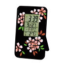 蒔絵 カードクロック 桜 001-2932(漆器 記念品 お土産 海外向けギフト)