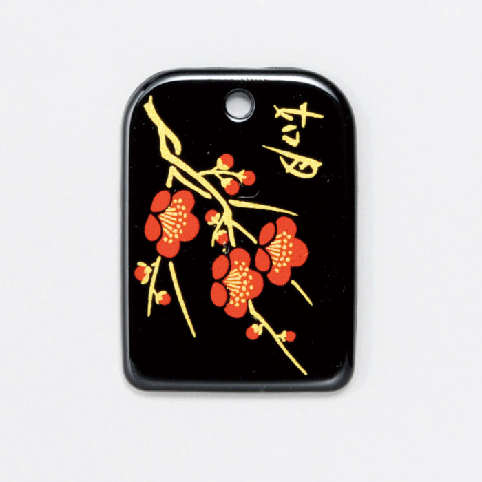 蒔絵 根付 OPP 日本の花シリーズ 如月