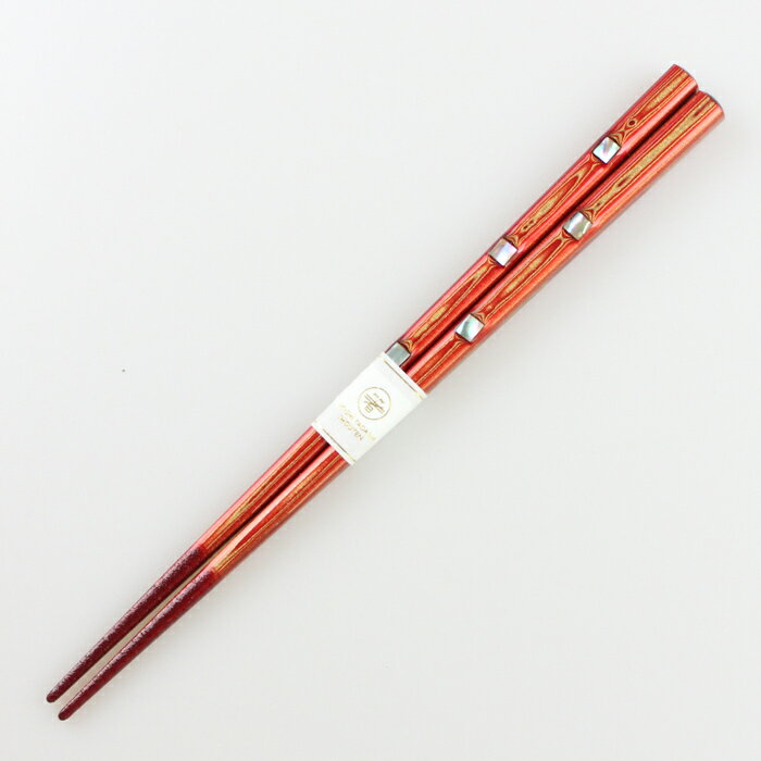 若狭箸 堆朱金閣(あわび貝使用) 21cm 大岸の紹介画像2