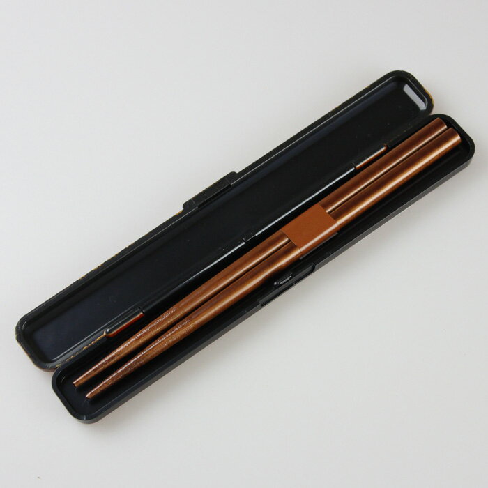 箸・箸箱セット あじろ 春慶（箸18cm）（お弁当箱用 箸セット 箸ケース 和風） 2