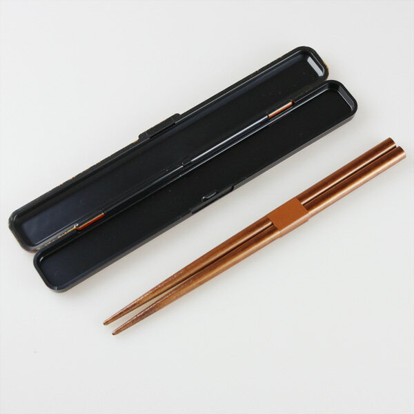 箸・箸箱セット あじろ 春慶（箸18cm）（お弁当箱用 箸セット 箸ケース 和風） 3