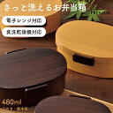 【さっと洗えるお弁当箱 プレミアム】HAKOYA 1段 お弁当箱 弁当箱 ひのき 栃木目 タイト式 【480ml】電子レンジ対応 食洗機対応 一段 お弁当 仕切...