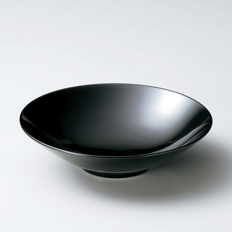 乐天商城 - 越前漆器 万葉皿 黒 1枚 漆塗 うるし塗 12-06706
