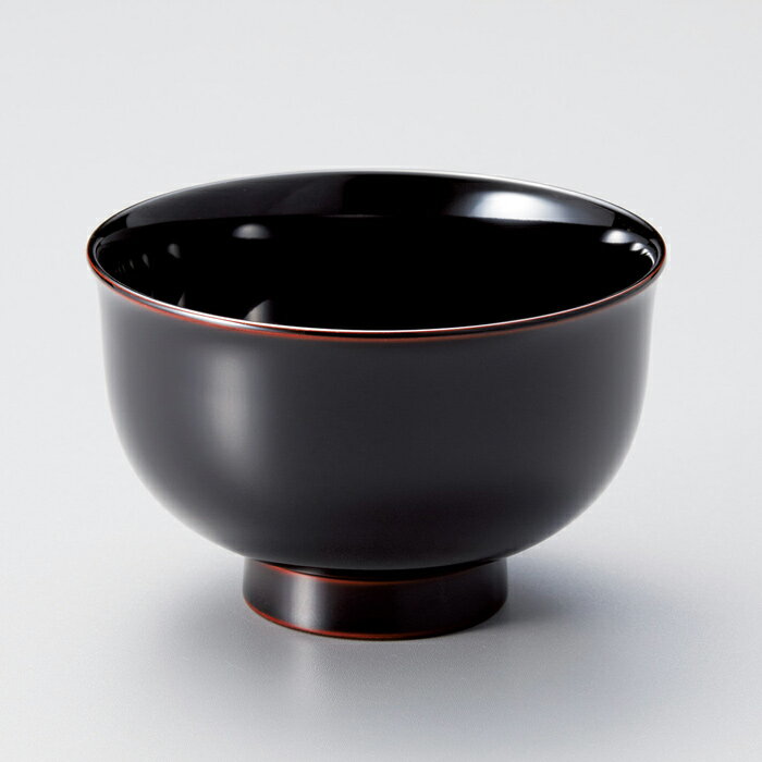 越前漆器 食洗機対応 汁椀 羽反 溜内黒【1客】日本製 国産 お椀 しるわん 高級 御祝 ギフト プレゼント 漆塗 松屋漆器 12-02603