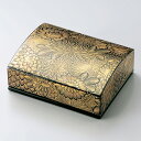 越前漆器 名刺箱(大) 沈金菊鶴 黒 名刺入れ 小物入れ インテリア 日本製 国産 高級 御祝 ギフト プレゼント 漆塗 松屋漆器 12-12305