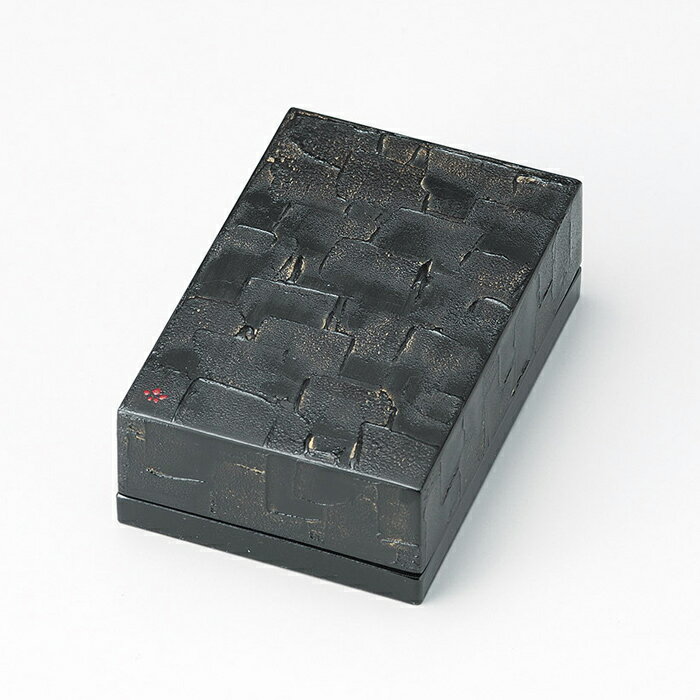 越前漆器 名刺箱 錆 漆重ね 黒 名刺入れ 小物入れ インテリア 日本製 国産 高級 御祝 ギフト プレゼント 漆塗 松屋漆器 11-13306