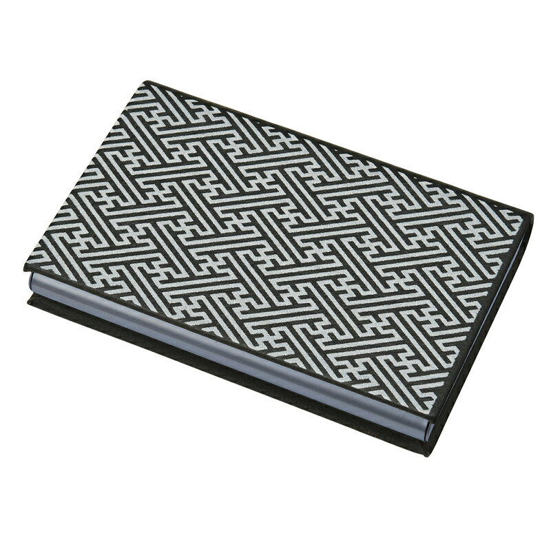 紀州漆器 名刺入れ 盛絵 紗綾形(A) (名刺ケース・カードケース)