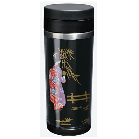 乐天商城 - 蒔絵 ステンレスボトル 舞妓 350ml （紙箱入り）