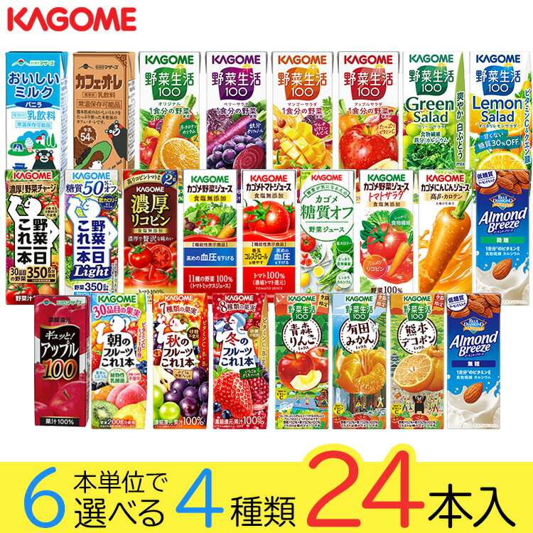 野菜ジュース 野菜生活 カゴメ 24本 