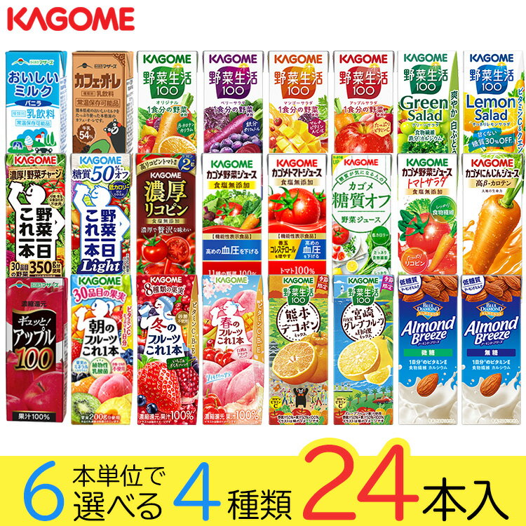 野菜ジュース 野菜生活 カゴメ 24本 