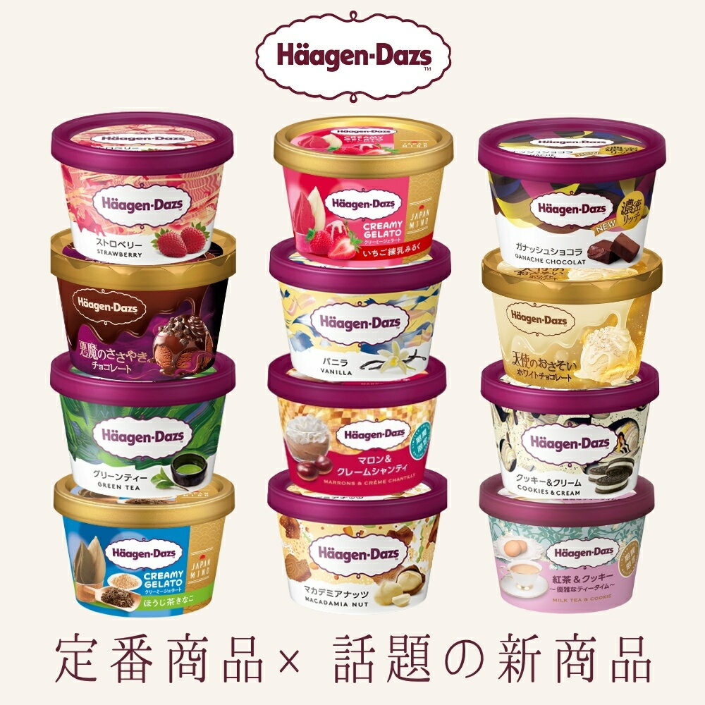 アイス ハーゲンダッツ 40周年アニバーサリーセット 詰め合わせ ハーゲンダッツ ギフト ミニカップ セット アイスクリーム 贈り物 プレゼント お礼 お返し 出産祝い お祝 御祝 御礼 御見舞 内祝