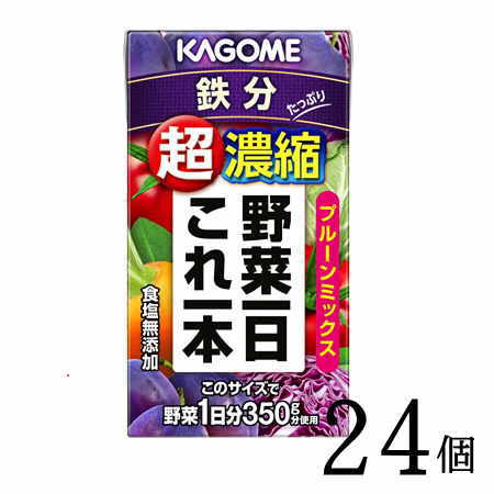 野菜ジュース カゴメ 野菜一日これ一本超濃縮鉄分 125ml×24本 カゴメ ビタミン