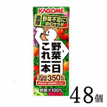 野菜ジュース カゴメ 野菜一日これ一本200ml×48本 カゴメ