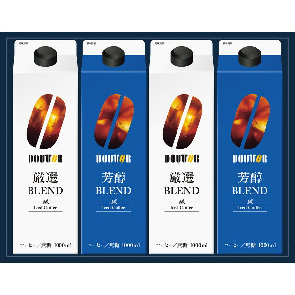Coffee - お中元　父の日★夏の贈り物　ギフト★ドトールコーヒー　リキッドコーヒー詰合せ（4本）