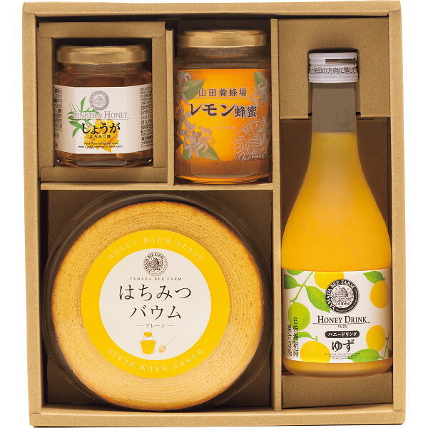 おすすめ商品 商品説明 商品名 山田養蜂場　プレミアムスイーツギフト 内容量 ●はちみつバウム（直径約13┣cm┫）、百花蜂蜜200┣g┫、ゆずハニードリンク300┣ml┫、しょうがはちみつ漬120┣g┫×各1 備考 ■はちみつを使い、職人により一層一層丹念に焼き上げたバウムクーヘンに、はちみつや果実漬をかけて食べるスイーツギフトです。はちみつを使ったお菓子に、はちみつをかけて食べる、山田養蜂場ならではのギフトセットです。 熨斗対応していますので選んでください 配送は1週間見て下さい発送はおよその目安で上旬　中旬　下旬お書きください　なくなる場合もありますのでお早めに注文お願いします。　 ★メーカーカタログはコチラ メーカー希望小売価格はメーカーサイトに基づいて掲載しています