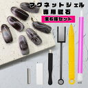 【全6種セット】LULUGEL マグネットネイル 磁石 ネイル用マグネット キャッツアイ ジェル ネイル マグネット キャッツアイジェルネイル ジェルネイル 専...