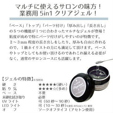 【宅配便送料無料】【10個セット】ジェルネイル クリアジェル 30g ハピネス リュクス 長さだし 厚みだし パーツ付け ジェルネイル クリアジェル トップジェル ベースジェル