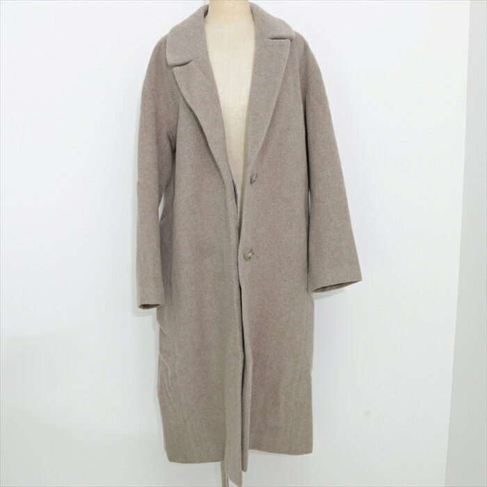 【中古】JOURNAL STANDARD relume ジャーナルスタンダード レリューム journal standard relume オーバーサイズチェスターコート ライトグレージュ ロングコート 古着 あす楽