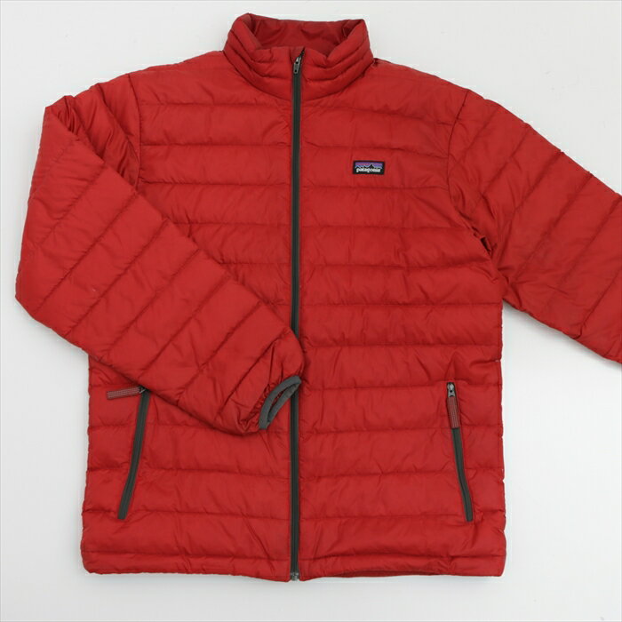 Patagonia パタゴニア patagonia ダウンジャケット キッズ レディース コート XLサイズ レッド 秋冬 古着 あす楽