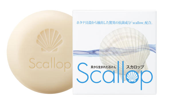 足のにおいや蒸れ対策におすすめのデオドラント石けん　Scallpo-soap（スカロップ石けん）ヒアルロン酸・コラーゲンも配合