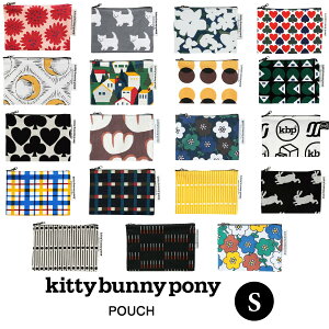 ＼新柄入荷しました♪／Kitty Buny Pony ポーチ Sサイズ 韓国 韓国ファッション 小物入れ かわいい ブランド ファブリック コットン ミニポーチ KBP キティバニーポニー 北欧デザイン 化粧 旅行 布 女子 誕生日プレゼント ゆうパケット送料無料