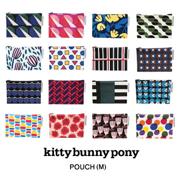 Kitty Buny Pony ポーチ M サイズ 韓国 韓国ファッション 小物入れ かわいい ブランド ファブリック コットン ミニポーチ KBP キティバニーポニー 北欧デザイン ホワイトデー お返し プレゼント 【ゆうパケット送料無料】