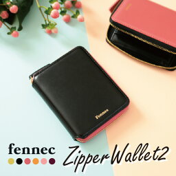 フェネック 二つ折り財布 レディース fennec Zipper Wallet 2 フェネック 二つ折り財布 ラウンドファスナー コインケース付き box型小銭入れ 韓国ファッション コンパクト ミニ財布 旅行 女子 クリスマス プレゼント ギフト 韓国ブランド 【送料無料】