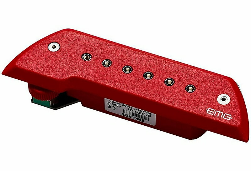 EMG ACSはパワフルでローノイズなアコースティックギター用ピックアップです！ 全体的にクリアなサウンドを創出し、音離れが良く、アコースティックに最適です。 ・アコースティックギター用 ・シングルコイル/サウンドホール取付タイプ ・アッセンブリー付属 ・ResonantFreqency：14khz ・アウトプットノイズ：-96dBV ・アウトプットインピーダンス：2kΩ ※サウンドホール径最低10cm必要 ※取付は自己責任で行ってください ※取付作業後の商品返品は一切お受け出来ません ※取付作業に関わるギターへのダメージ等、当店では責任を負いかねます