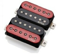 EMG Fat 55 Humbucker Set - RED/Black [並行輸入品][直輸入品]【新品】