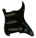 EMG RA-2 Pro Retro Active Strat-style Pre-wired Pickguard S/S/S - Black Type：Prewired Single-coil Pickguard Active/Passive：Active Magnet Material：Alnico II Position：Bridge, Middle, Neck Number of Strings：6 ※取付は自己責任で行ってください ※取付作業後の商品返品は一切お受け出来ません ※取付作業に関わるギターへのダメージ等、当店では責任を負いかねます