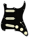 Fender Custom Fat 039 50s SSS Pre-wired Stratocaster Pickguard - Black 3-ply【フェンダー純正パーツ】【新品】