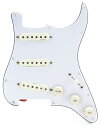 Fishman Fluence Stratocaster Loaded Pickguard - White 並行輸入品 直輸入品 【フィッシュマン】【フルエンス】【新品】