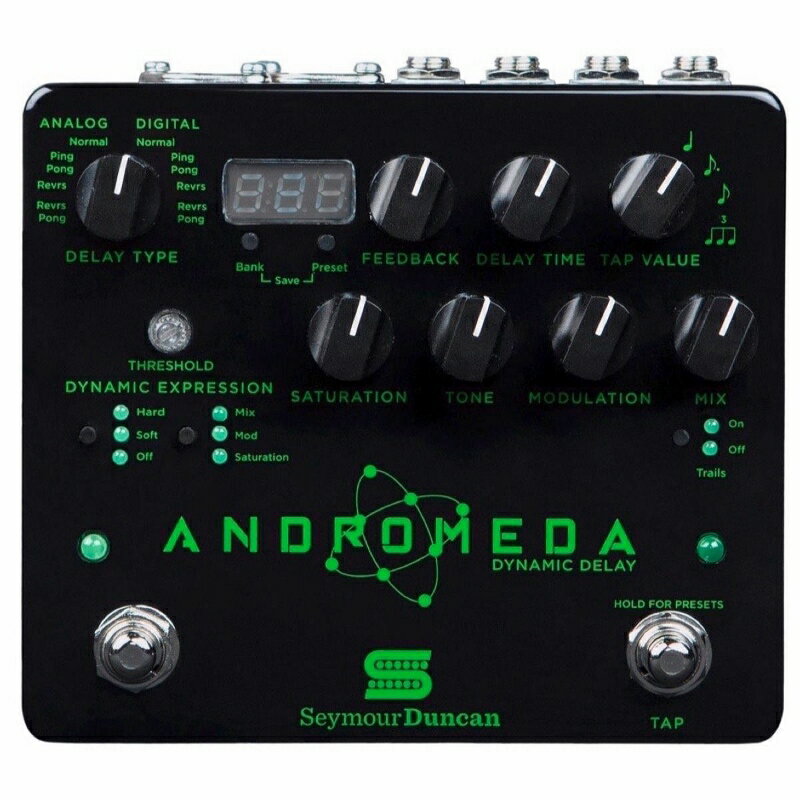 Seymour Duncan Andromeda Dynamic Digital Delay pedal [並行輸入品][直輸入品]【セイモアダンカン】【新品】