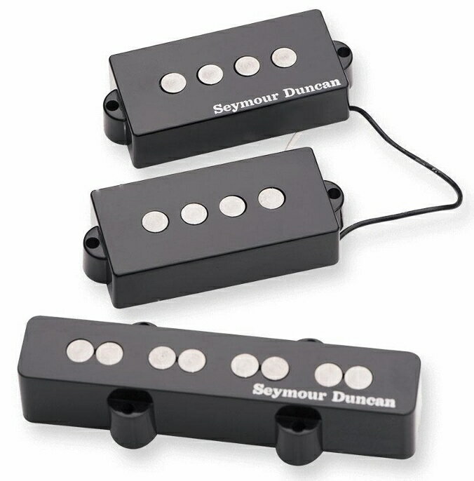 Seymour Duncan Quarter Pound P-J Bass Set - Black [並行輸入品][直輸入品] 【セイモアダンカン】【新品】