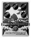 アメリカのハンドメイドエフェクターブランド、「Catalinbread」から新しい”COMPRESSOR”の登場です！ 電源：スタンダードなセンターマイナスDC9V 消費電流：1 mA アタックタイム：4.8 mS リリースタイム：350 mS ・Hand built in Portland, Oregon ・トゥルーバイパス ・FET based (MPF4393) ・Transistors and op-amp based circuit