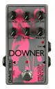 ウェーブフォルダ/サチュレション/オクターブフィルタ・ペダルの”DOWNER”が新登場！ プリアンプにて、ウェーブフォルダとサチュレーションをドライブ可能で、1オクターブ・ダウンまでのピッチ・シフトを搭載しています。