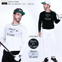 ゴルフウェア メンズ 長袖 セーター 秋冬 efficaceblanc エフィカスブラン ニットセーター 2009-3746b ブラック ホワイト M-LL ク...