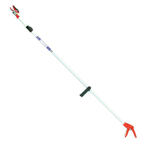 Kamaki カマキ No.1860A 6段伸縮式高枝切鋏 かるのび アンビル 全長 3.0m ハサミ 剪定 伐採 切断 刃物 三冨D