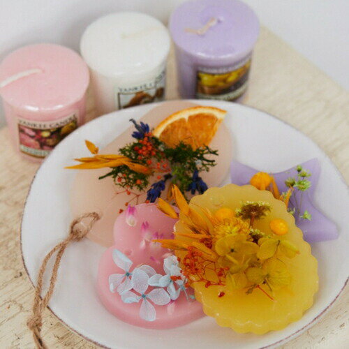 カメヤマ 163-98151-401 シリコン製サシェ用 4型セット スター&ウエーブサークル X981510401 シリコン モールド サシェ 松K直送 センター出荷 [2]