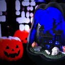 松野ホビー LEDパンプキンBK HH-2434 秋 ハロウィン パーティー カボチャ ドクロ 魔女 LEDライト かっこいい おしゃれ インテリア 置物 飾り 松KZ