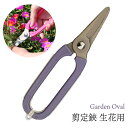 GardenOval 芽切 ハサミ 生花用 バイオレット TS139 園芸鋏 ガーデニング 剪定 はさみ 芽切用 生花用 農作業 着 女性 用 プレゼント 敬老...