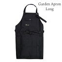GardenApron 園芸用 エプロン ロング ブラック TS157 腰紐タイプ ガーデニング 庭 おしゃれ レディース 女性用 ガーデニングウェア 農作業 ...
